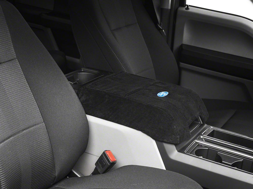 RedRock Center Console Cover with Ford Oval Logo (15-20 F-150 w/ Front Bucket Seats)
