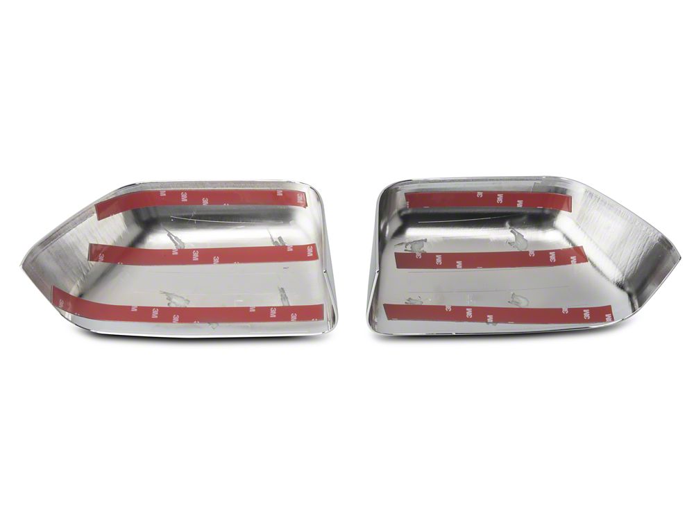 RedRock Top Half Mirror Covers for Towing Mirrors; Chrome (15-17 F-150 w/ Towing Mirrors)