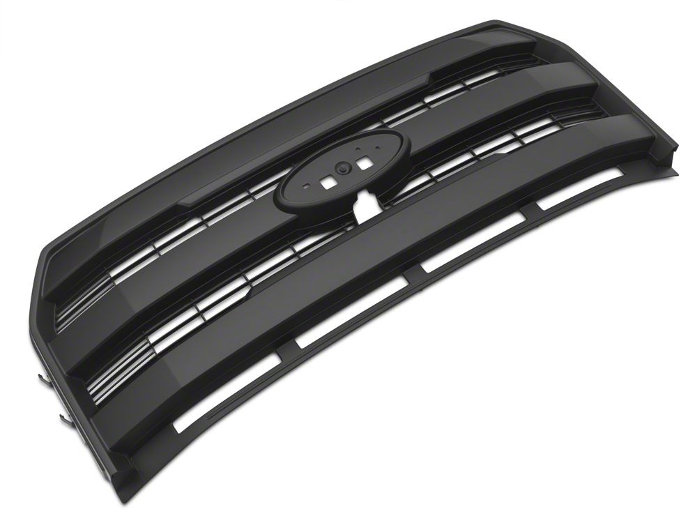 RedRock Upper Replacement Grille; Matte Black (15-17 F-150, Excluding Raptor)