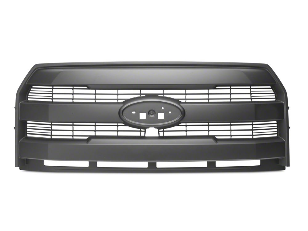 RedRock Upper Replacement Grille; Matte Black (15-17 F-150, Excluding Raptor)
