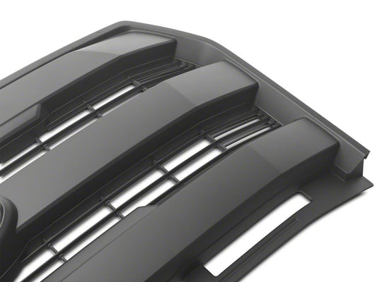 RedRock Upper Replacement Grille; Matte Black (15-17 F-150, Excluding Raptor)