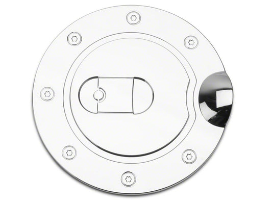 RedRock Fuel Door Cover; Chrome (15-20 F-150, Excluding Diesel)