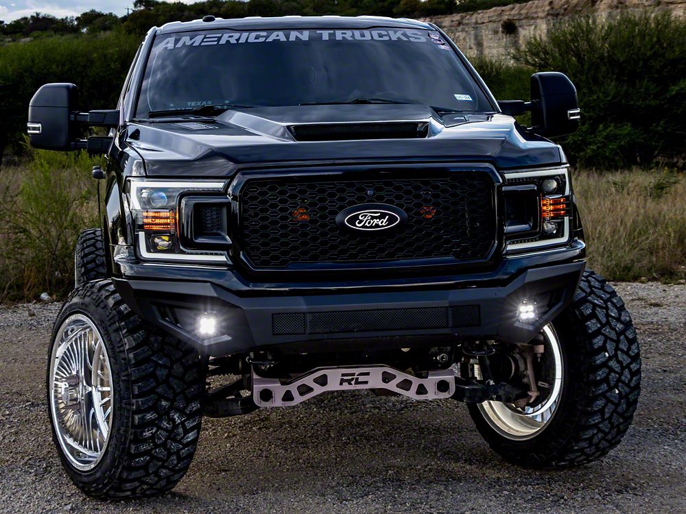 RedRock Ram Air Hood with Heat Extractors; Unpainted (15-20 F-150, Excluding Raptor)