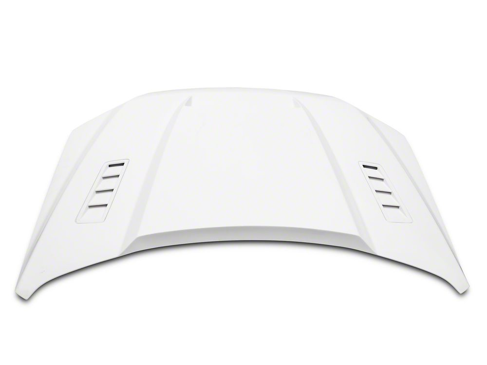 RedRock Ram Air Hood with Heat Extractors; Unpainted (15-20 F-150, Excluding Raptor)
