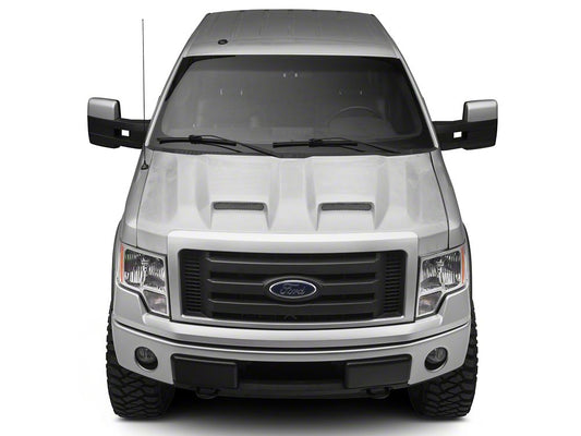 RedRock Dual Inlet Hood; Unpainted (09-14 F-150, Excluding Raptor)