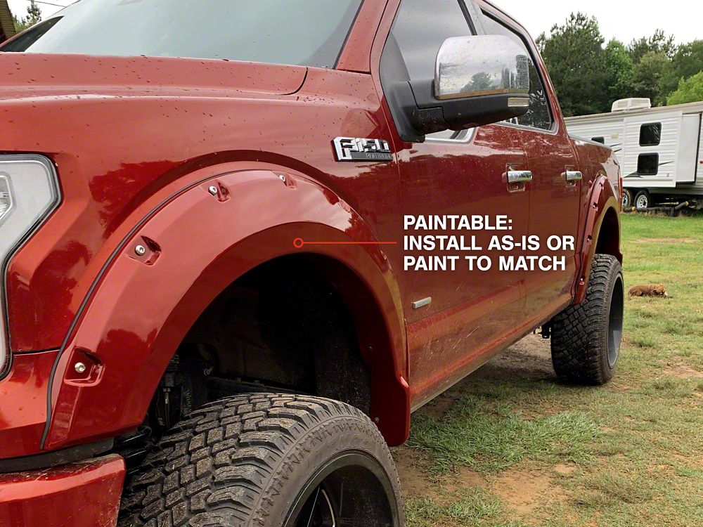 RedRock Pocket Style Fender Flares (15-17 F-150, Excluding Raptor)