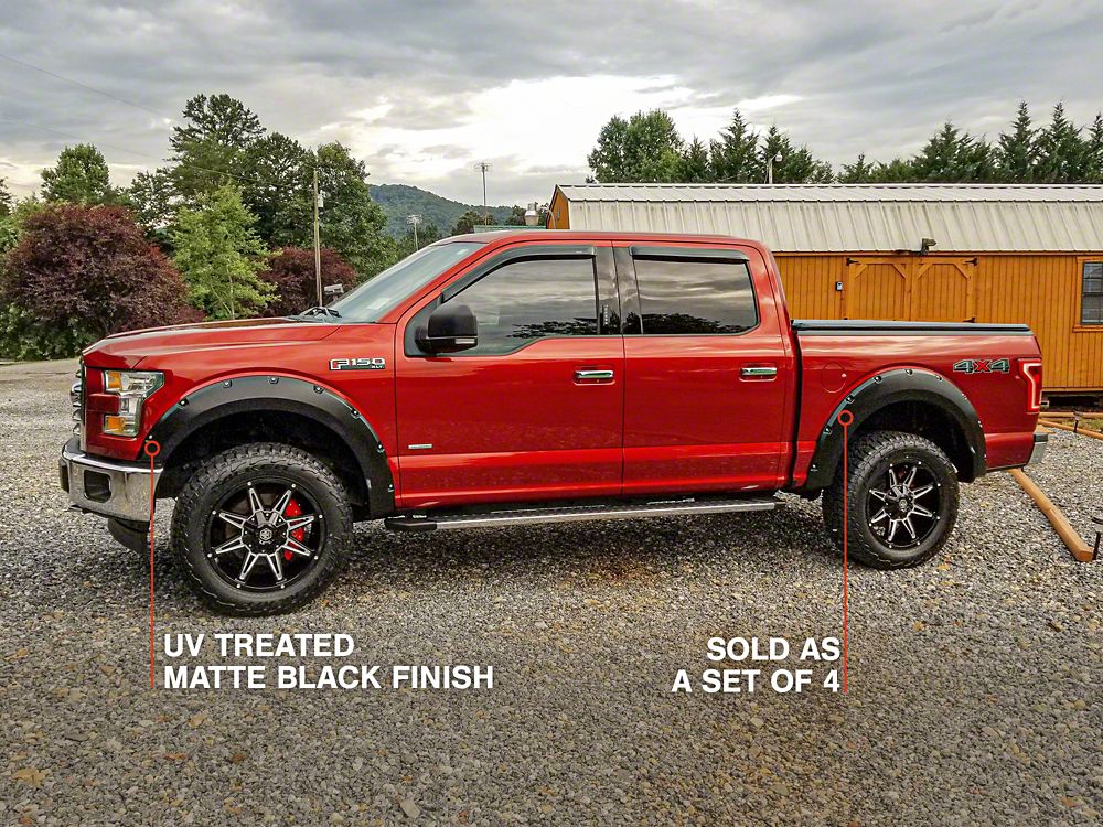 RedRock Pocket Style Fender Flares (15-17 F-150, Excluding Raptor)