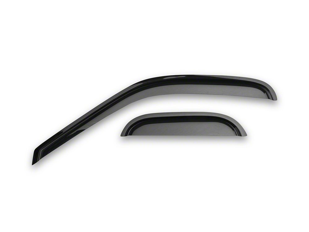 RedRock Window Deflectors; Front and Rear; Smoked (97-03 F-150 SuperCab)