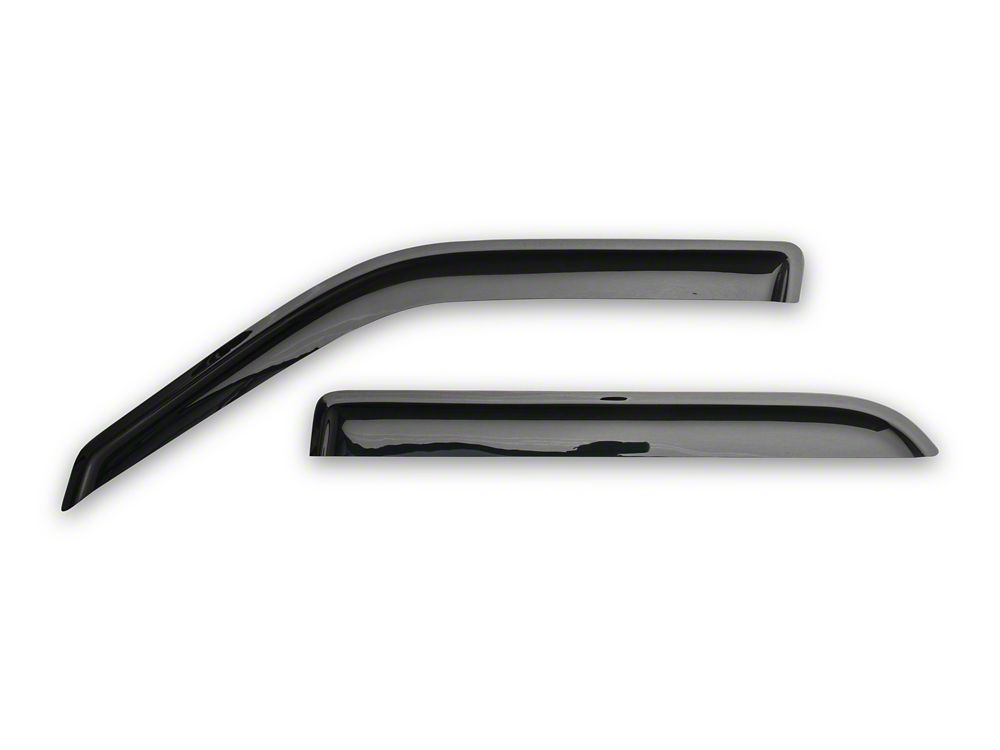 RedRock Window Deflectors; Front and Rear; Smoked (01-03 F-150 SuperCrew)