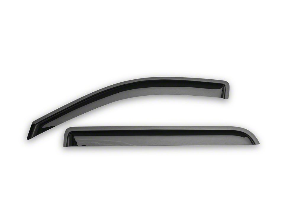 RedRock Window Deflectors; Front and Rear; Smoked (04-08 F-150 SuperCrew)