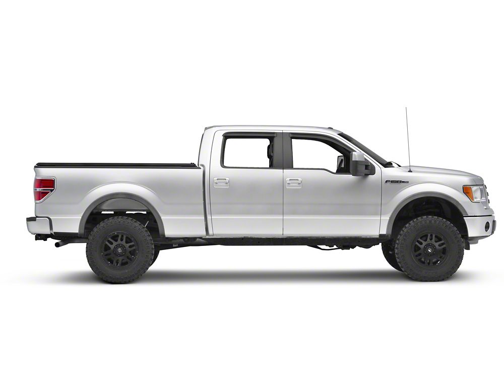 RedRock Window Deflectors; Front and Rear; Smoked (04-08 F-150 SuperCrew)