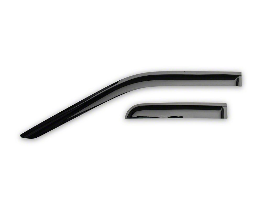 RedRock Window Deflectors; Front and Rear; Smoked (15-25 F-150 SuperCab)