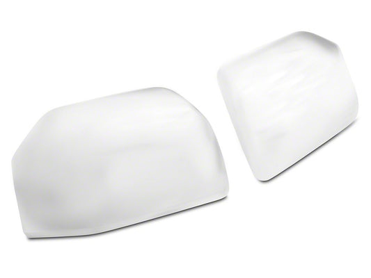 RedRock Skull Cap Replacement Mirror Covers; Chrome (15-20 F-150 w/ Standard Mirrors)