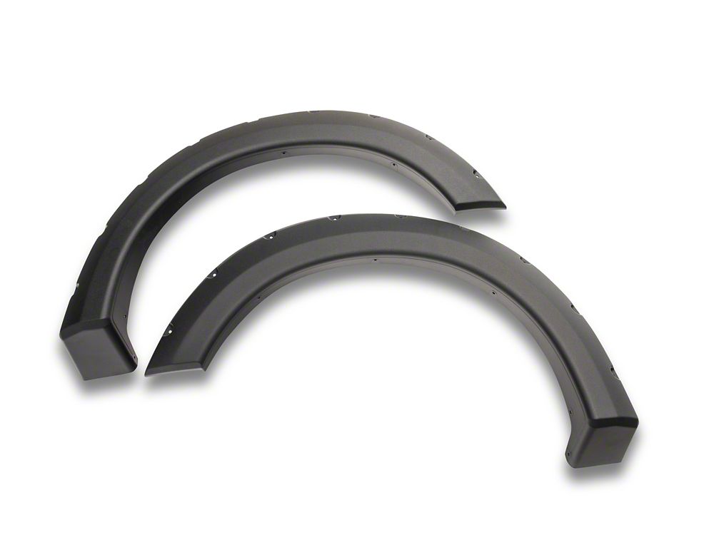 RedRock Pocket Style Fender Flares; Textured Black (04-08 F-150 Styleside)