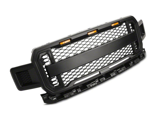 RedRock Baja Upper Replacement Grille with LED Lighting and DRL (18-20 F-150, Excluding Raptor)