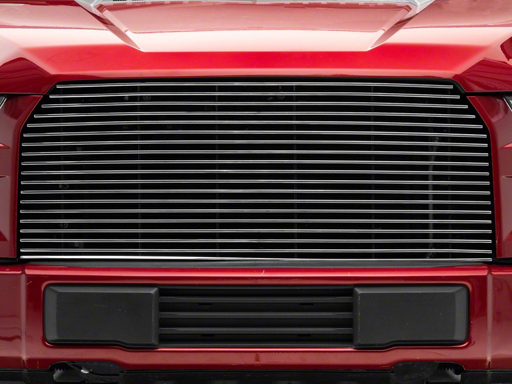 RedRock Modern Billet Upper Grille Replacement; Polished (15-17 F-150, Excluding Raptor)
