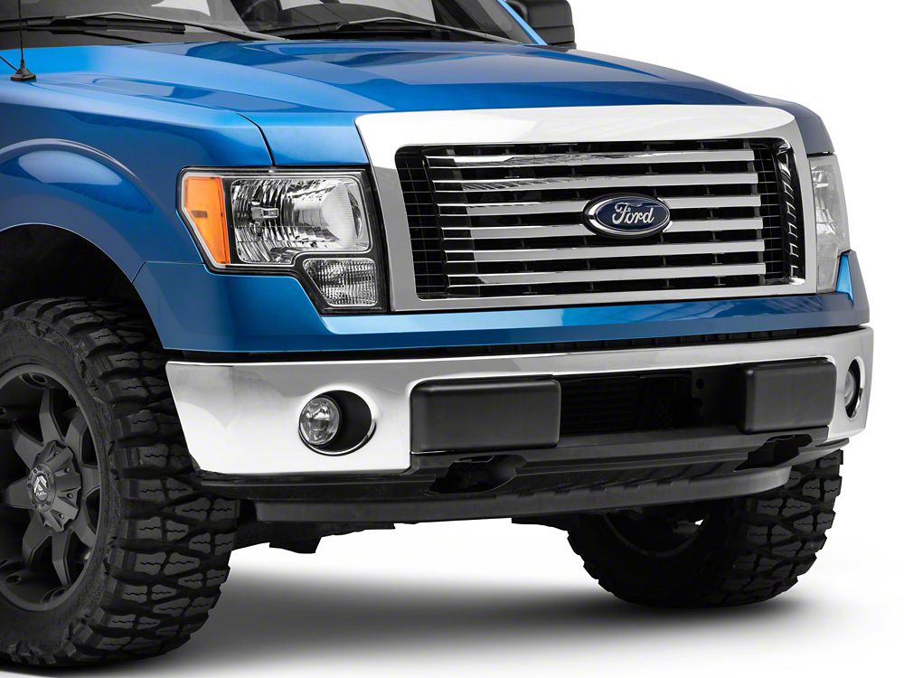 Pair Front Bumper Guards Pads Inserts Caps For 2009-2014 Ford F-150 – X4-COAP, Textured Black