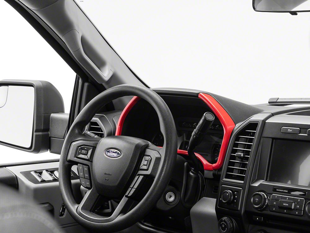 RedRock Gauge Cluster Bezel; Red (15-20 F-150)