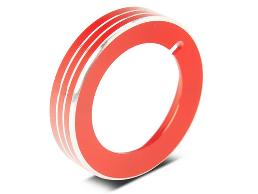 RedRock Billet Aluminum Headlight Knob Cover; Red (15-20 F-150)