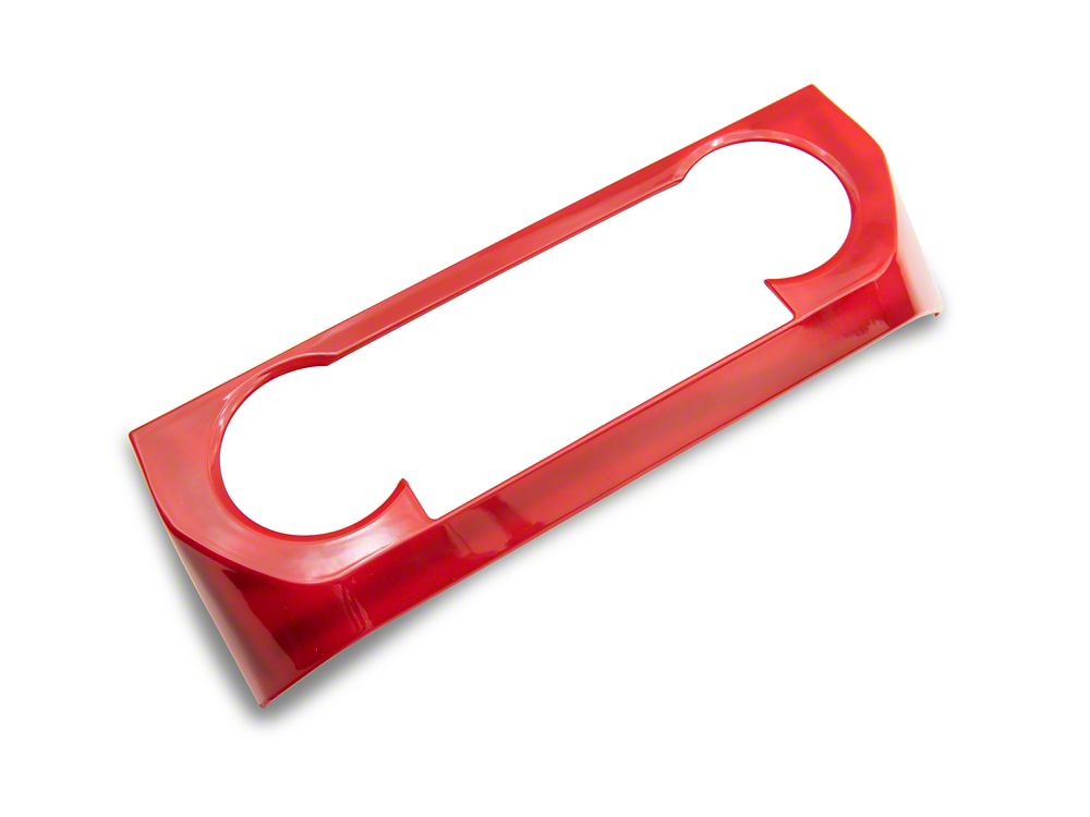 RedRock HVAC Control Bezel; Red (15-20 F-150)
