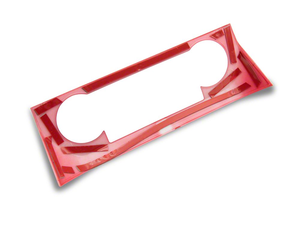 RedRock HVAC Control Bezel; Red (15-20 F-150)