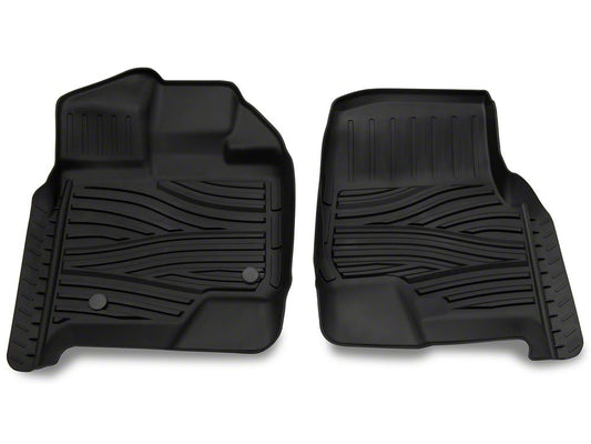 RedRock Molded Front and Rear Floor Liners; Black (15-25 F-150 SuperCrew)