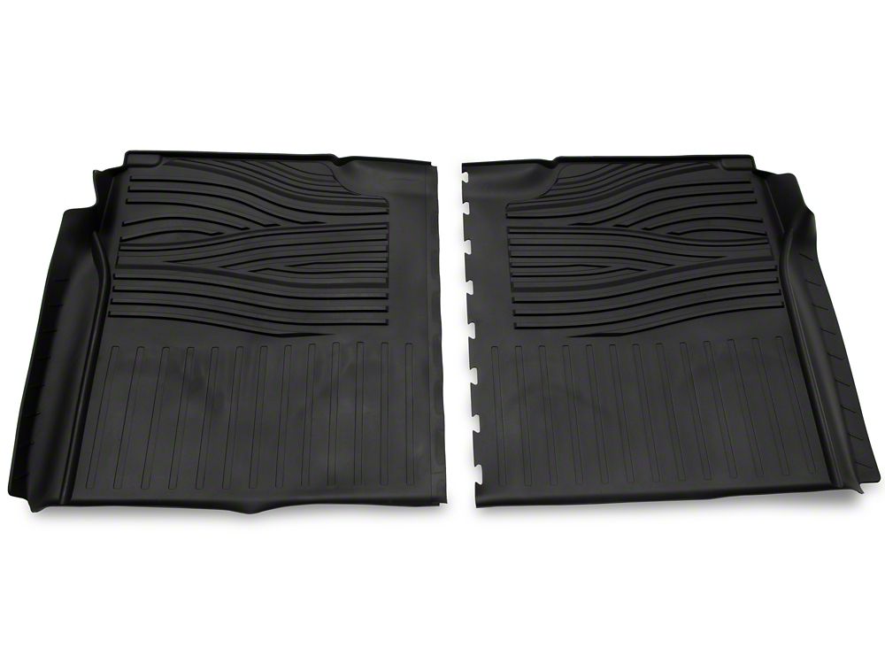 RedRock Molded Front and Rear Floor Liners; Black (15-25 F-150 SuperCrew)