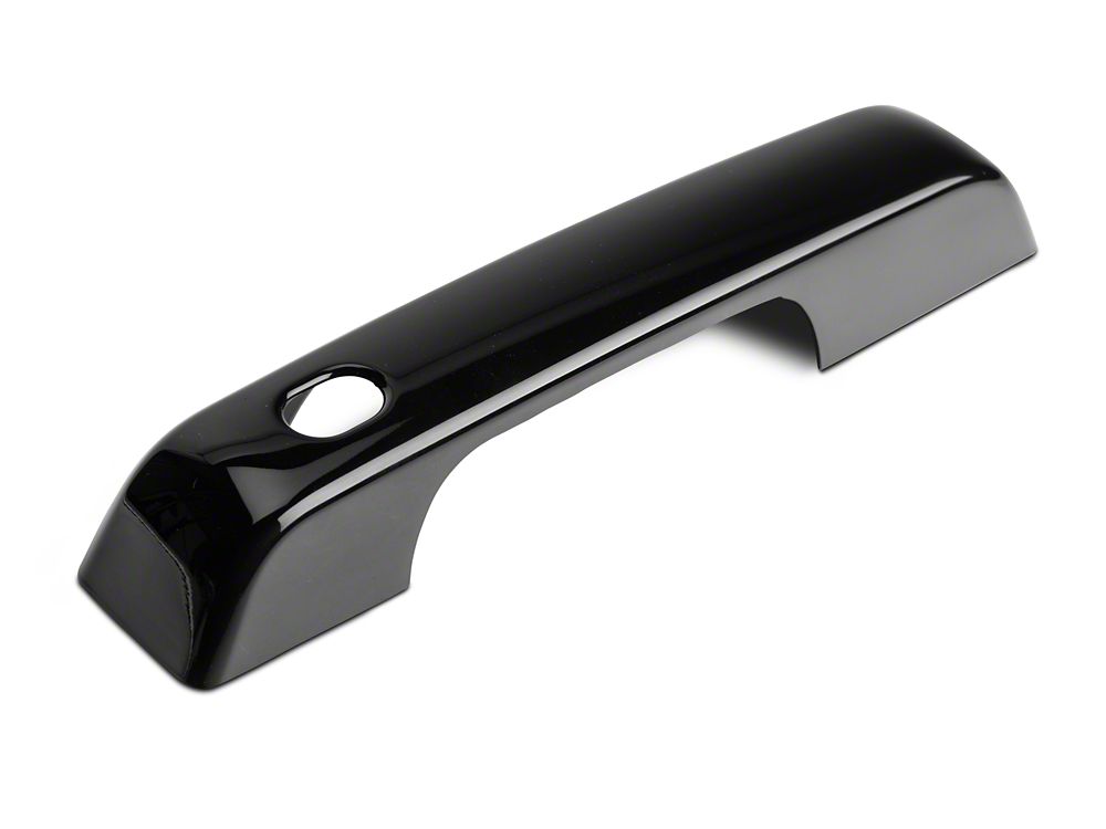 RedRock Door Handle Covers; Black (21-25 F-150 w/ Smart Key Button)