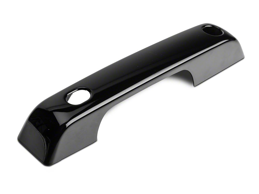RedRock Door Handle Covers; Black (21-25 F-150 w/ Smart Key Button)