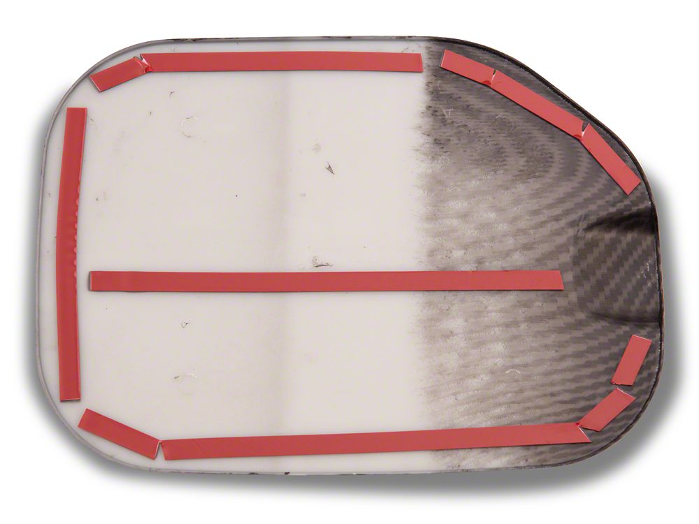 RedRock Fuel Door Cover; Carbon Fiber (21-25 F-150)