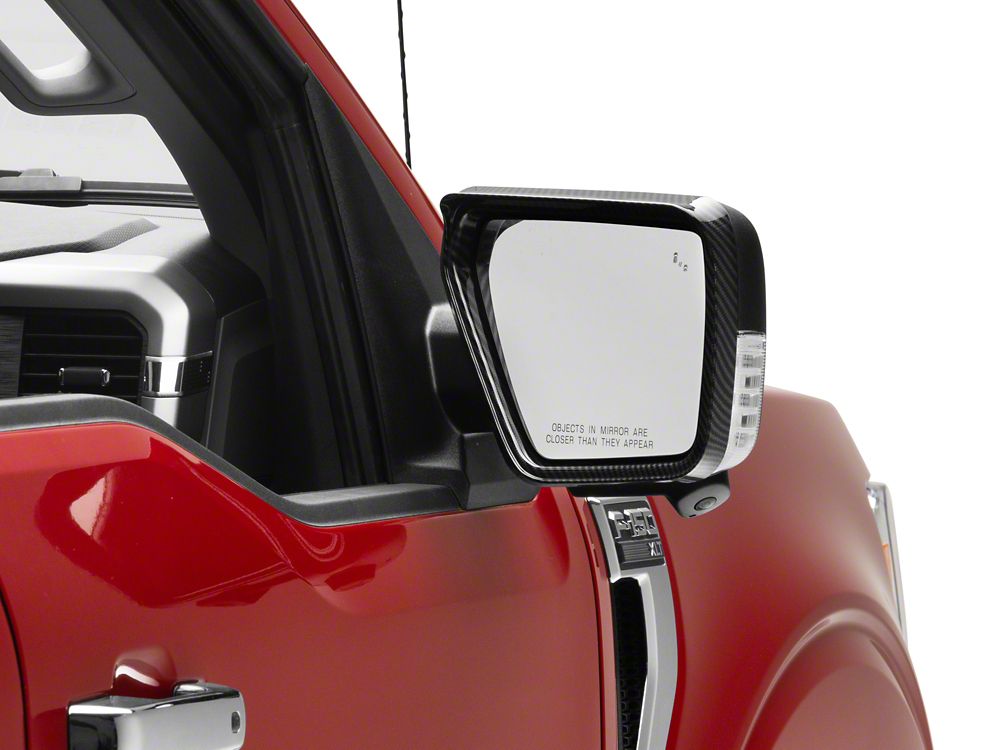 For 21-23 Ford F150 Carbon Fiber Inner Rearview Mirror Bracket Panel Cover Trim