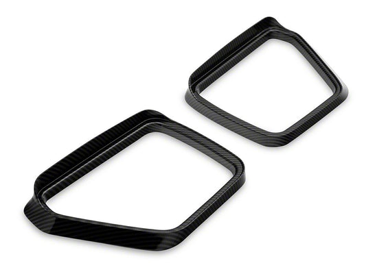 RedRock Side Mirror Trim; Carbon Fiber (21-25 F-150)