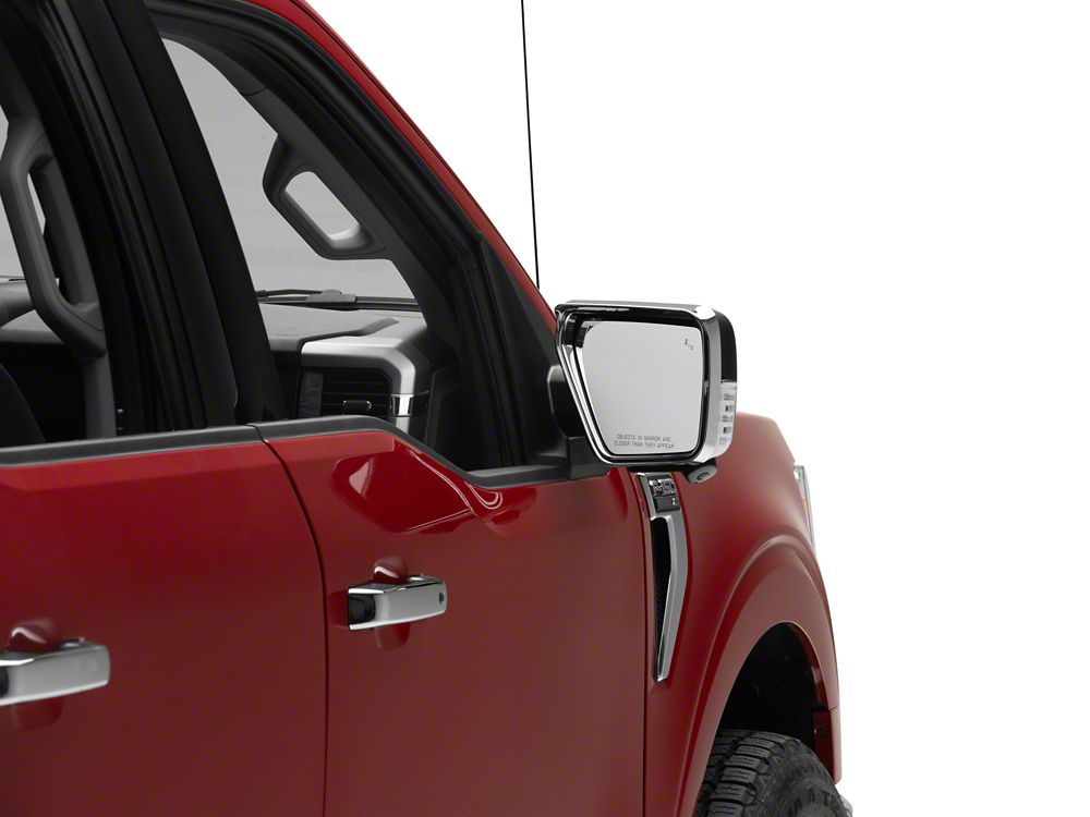 RedRock Side Mirror Trim; Chrome (21-25 F-150)