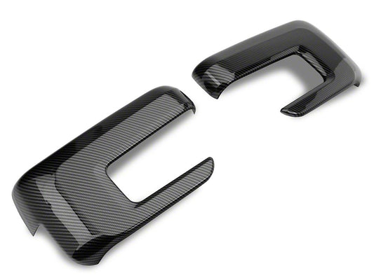 RedRock Side View Mirror Trim; Carbon Fiber (21-25 F-150)