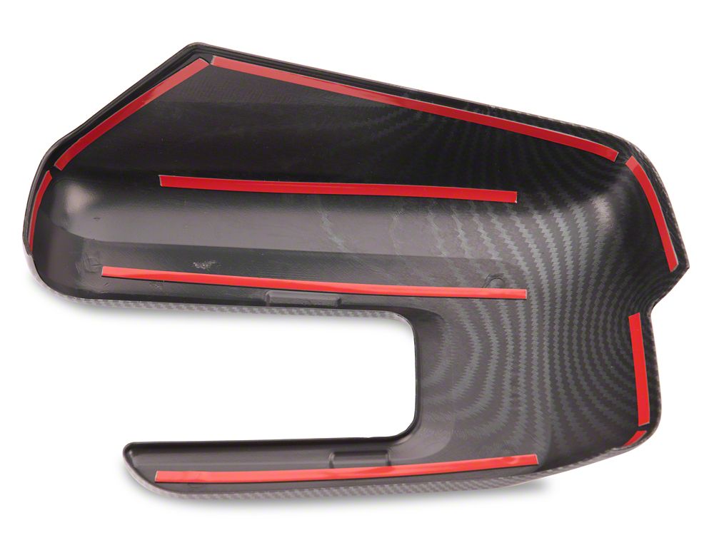 RedRock Side View Mirror Trim; Carbon Fiber (21-25 F-150)