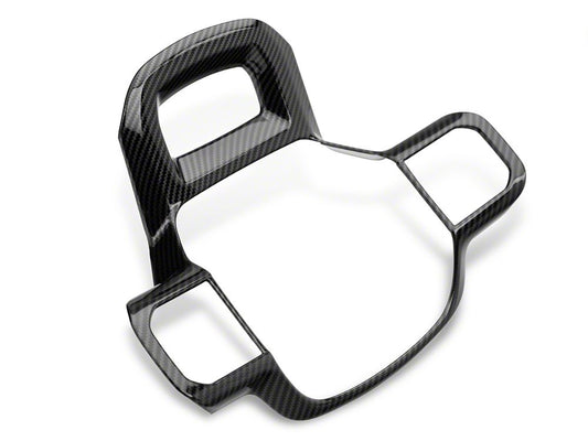 RedRock Steering Wheel Trim; Carbon Fiber (21-25 F-150)