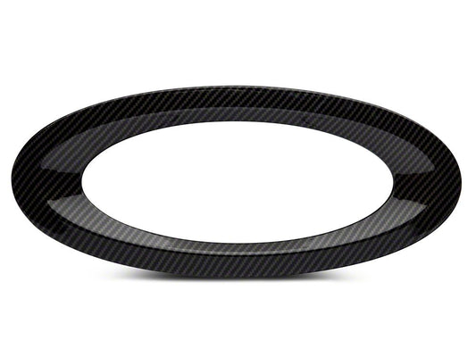RedRock Tailgate Emblem Trim; Carbon Fiber (21-25 F-150)