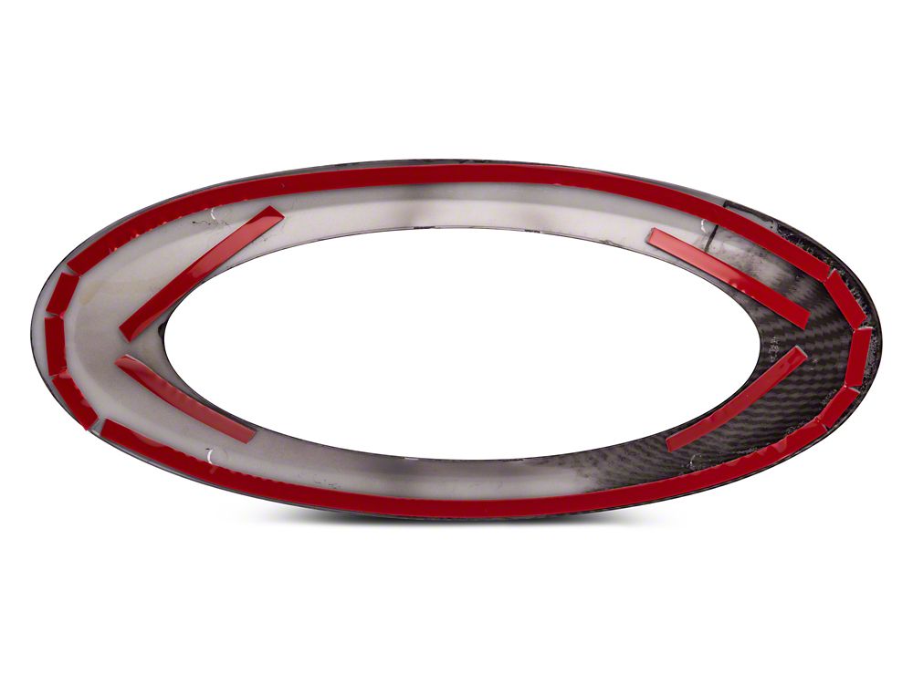 RedRock Tailgate Emblem Trim; Carbon Fiber (21-25 F-150)