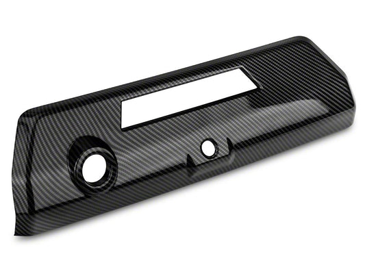 RedRock Tailgate Handle Cover; Carbon Fiber (21-25 F-150 w/ Power Fold-Down Tailgate)