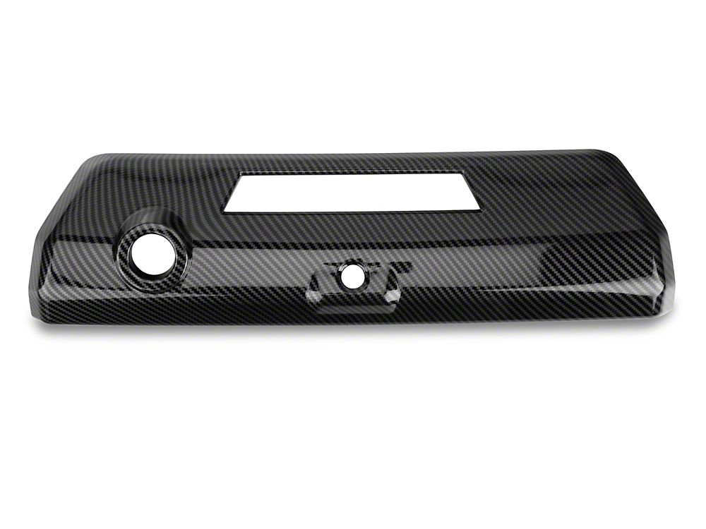 RedRock Tailgate Handle Cover; Carbon Fiber (21-25 F-150 w/ Power Fold-Down Tailgate)