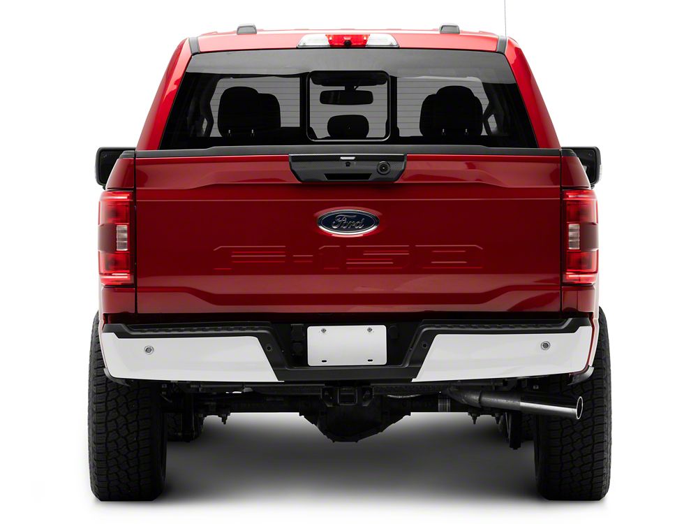 RedRock Tailgate Handle Cover; Carbon Fiber (21-25 F-150 w/ Power Fold-Down Tailgate)