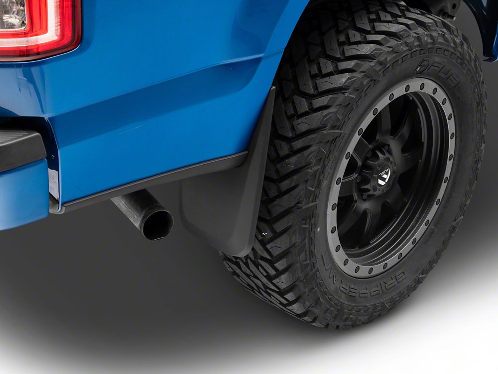 RedRock Molded Mud Guards; Front and Rear (15-20 F-150 w/o OE Fender Flares)