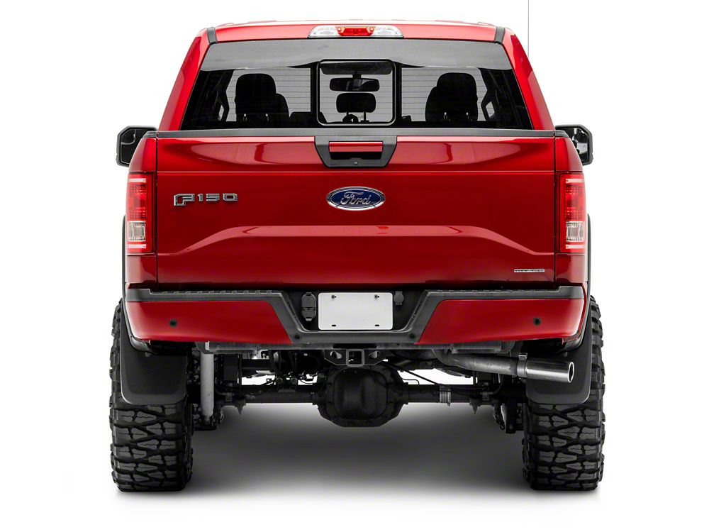 RedRock Molded Mud Guards; Front and Rear (15-20 F-150 w/ OE Fender Flares)