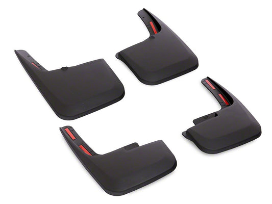 RedRock Molded Mud Guards; Front and Rear (15-20 F-150 w/ OE Fender Flares)