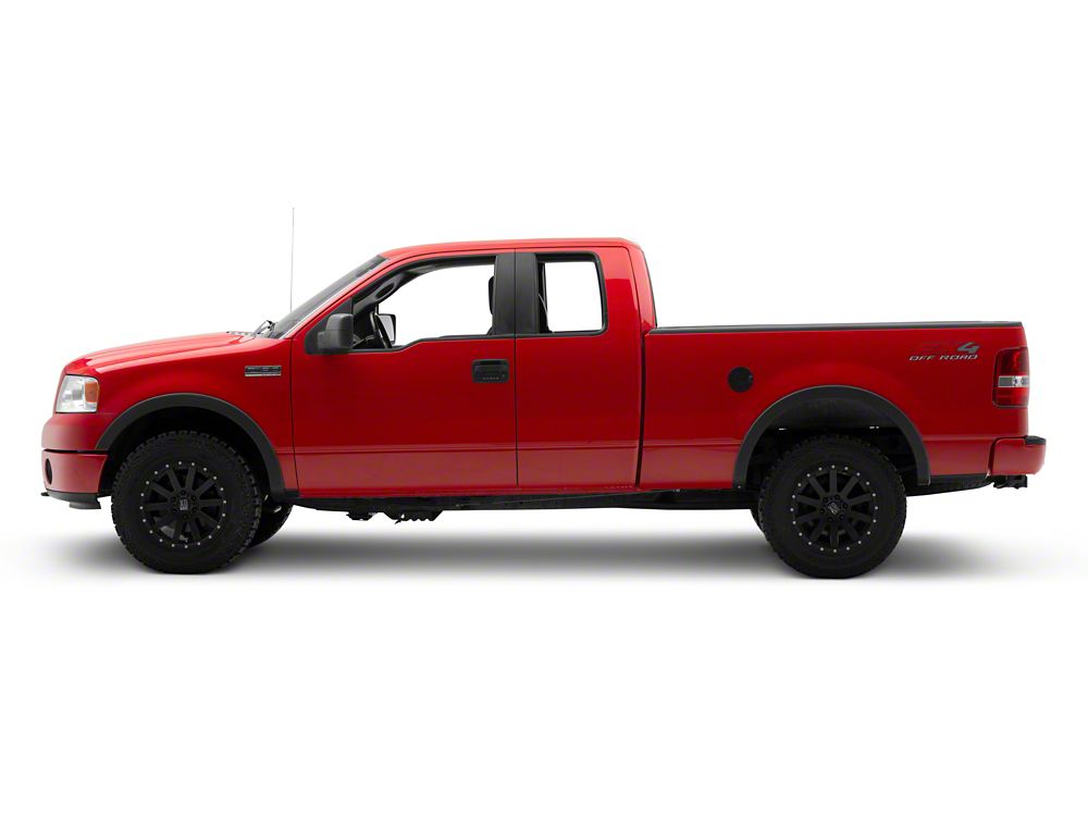RedRock Fuel Door Cover; Matte Black (04-08 F-150 Styleside)
