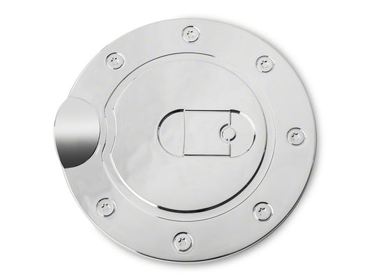 RedRock Fuel Door Cover; Chrome (15-20 F-150, Excluding Diesel)