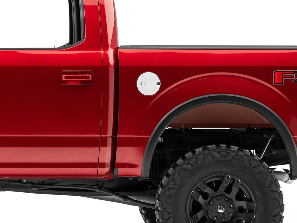RedRock Fuel Door Cover; Chrome (15-20 F-150, Excluding Diesel)