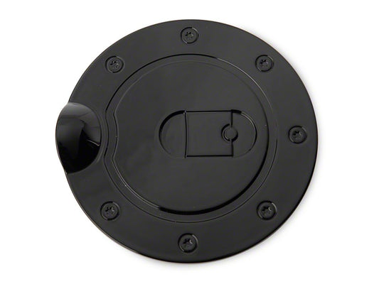 RedRock Fuel Door Cover; Gloss Black (15-20 F-150, Excluding Diesel)