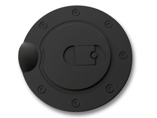 RedRock Fuel Door Cover; Matte Black (15-20 F-150, Excluding Diesel)