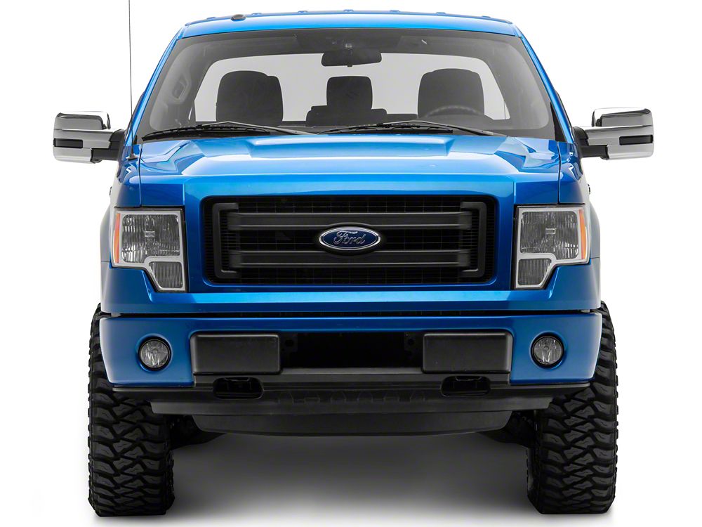 RedRock Full Mirror Covers; Chrome (09-14 F-150)